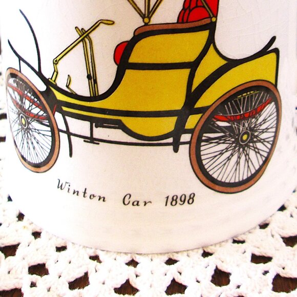 Lord Nelson Pottery Winton Car 1898 Tankard/Coffee Mug 16 oz England 4-73 - Picture 5 of 8